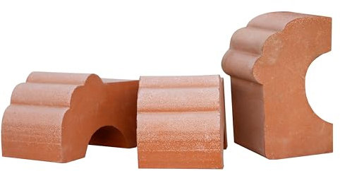 Terracotta Pot Feet Set of 3 Plant Pot Feet (Width 4.5cm x Length 7.5cm x Height 4cm)