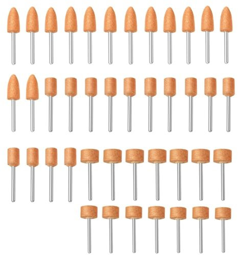 Suoumwa 42-Teiliges Schleifset für -Rotationswerkzeug-Set, Schleifstein-Set mit 1/8-Schaft, Ideal zum Schärfen, Schleifen