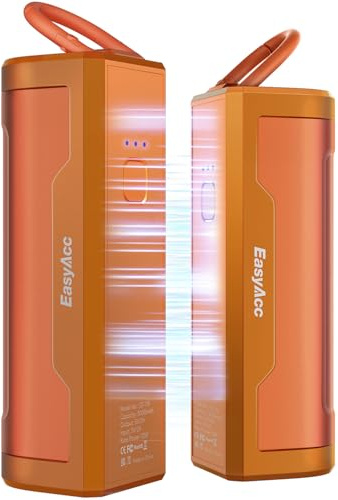 EasyAcc Uppladdningsbara Handvärmare Magnetisk 10000mAh Elektrisk Handvärmare 16 Timmar Bärbar återanvändbar, USB-C Powerbank Ficka Vinter Gåva för Raynaud Skidåkning Bergsklättring Golf-OT115