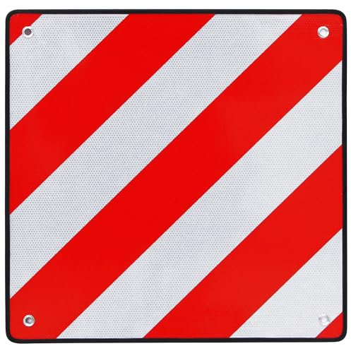 Mucola Warntafel 2in1 Spanien & Italien inkl. 4x Spanngurte reflektierend Heckträger Wohnmobil Wohnwagen Warnschild 50x50 cm