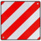 Mucola Warntafel 2in1 Spanien & Italien inkl. 4x Spanngurte reflektierend Heckträger Wohnmobil Wohnwagen Warnschild 50x50 cm