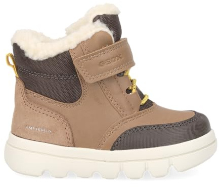 Geox Bébé garçon B Willaboom Boy B AB Bottines à la Cheville, Tobacco DK Brown, 23 EU