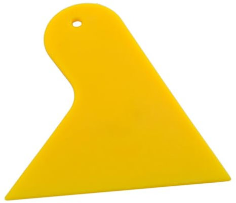 JEWEDECO 10pcs Diy Glue Scraper Tool Set Small and Large Sizes, Yellow Handcraft Scraper Board for Precise Adhesive Application in Home and Craft Projects