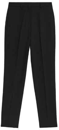 Marks & Spencer Pantalón Slim al Tobillo elástico Negro UK 20 (EU 48)