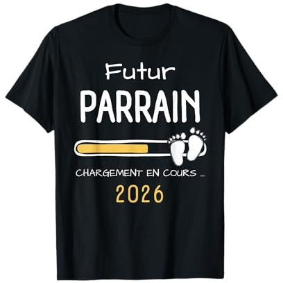 Futur Parrain 2026 Annonce Grossesse Promu Parrain T-Shirt
