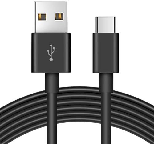 ANLINK Cable USB C de 3 metros, cable de carga y sincronización de datos USB A a USB-C, cable de extensión de corriente para todos los dispositivos habilitados tipo C (negro)