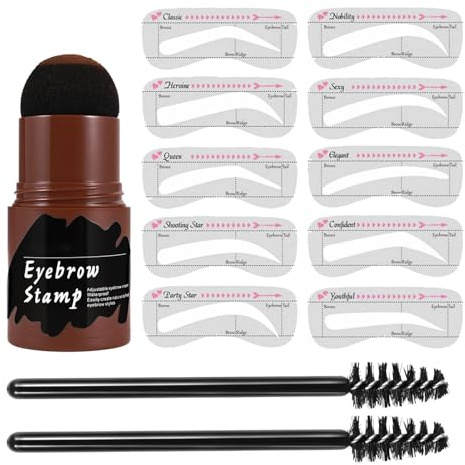 Schablone für Augenbrauen - 10 Stück Kit wasserdichtes Modell zum Definieren und Färben der Augenbrauen | Eyepering Stempel für Frauen und Mädchen, einfaches Werkzeug für perfekte Augenbrauen, verwend