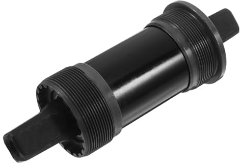 Toyvian Pedalier de Bicicleta de Montaña de 113mm en Acero al Carbono Negro