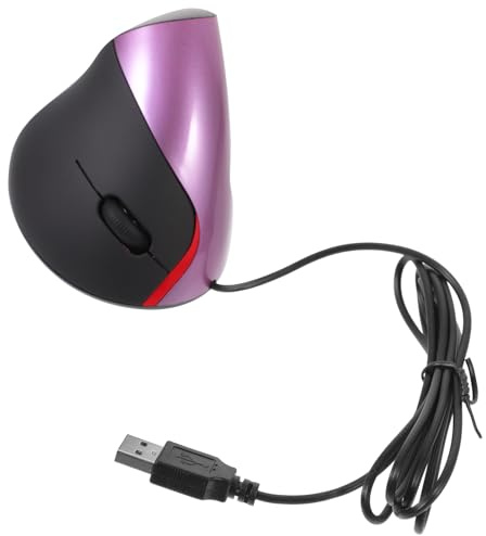 SWOOMEY Souris USB Verticale Ergonomique 5 Boutons Soutien du Poignet | Abs Pourpre, Réglages Faciles, Usage Simple au Bureau Ordinateur Portable