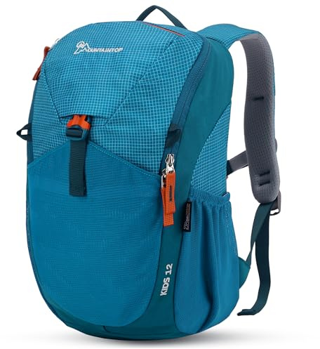 Mountaintop 8L/12L barnryggsäck vandringsryggsäck barn med bröstbälte för flickor pojkar 1–3 år ryggsäck barn vandring, 12 l ljusblå, 12L