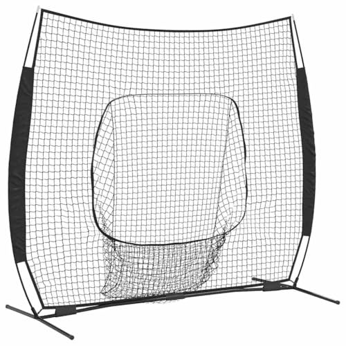 vidaXL Red de Béisbol para Entrenamiento - Deportes al Aire Libre, Equipamiento para Softball, Accesorios para Atletas, Portátil