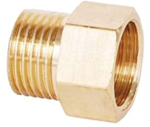 1 Pcs Copper M/F 1/8,1/4,3/8,1/2 Male To Female Threaded Brass Coupler Adapter Brass Pipe Fitting(03 F x 02 M)