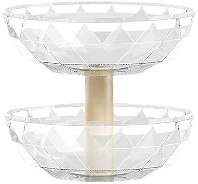 Tazón de frutas escalonadas - Almacenamiento de alimentos de encimera, organizador de productos de múltiples niveles | Accesibilidad a alimentos frescos y presentación decorativa, solución práctica pa