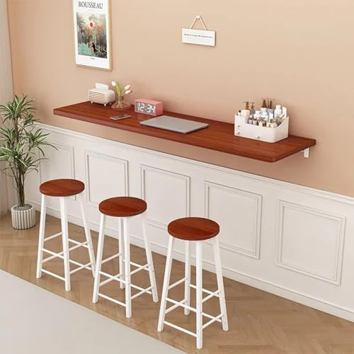 Tavolino A Muro Pieghevole Salvaspazio,Tavolo Da Pranzo Da Parete,Tavolo Da Bar Da Parete,Bancone Ribalta,Banco Da Lavoro Pieghevole Per Cucina Salotto,Scrivania Parete Galleggiante C,80×40CM