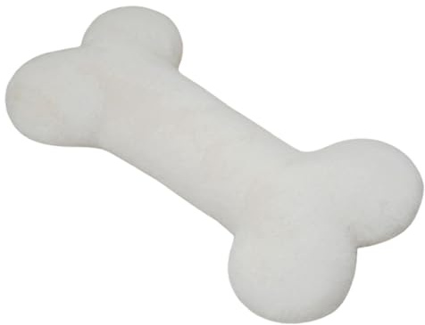 Xiyocadt Kuschelkissen Kinder, Hund Kissen Knochenform Plüschtier, Langes Schlaf-Plüschkissen, Weiches gefülltes Knochenkissen, Hundeknochen Anhänger-Spielzeug für Wohnzimmer Schlafzimmer (13cm,Weiß)