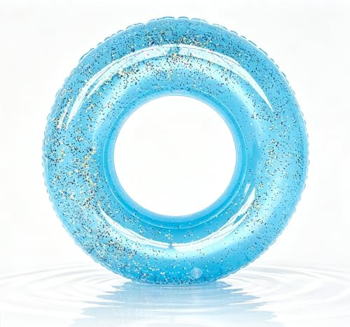 Sequins Swimming Ring Inflatable Rubber Rings for Kids Adults,70/90cm Inflatable Pool Ring Floaties Swim Rings Water Float Inflatables Pool Floats for Boys Girls Men Women Beach Summer Water Party
