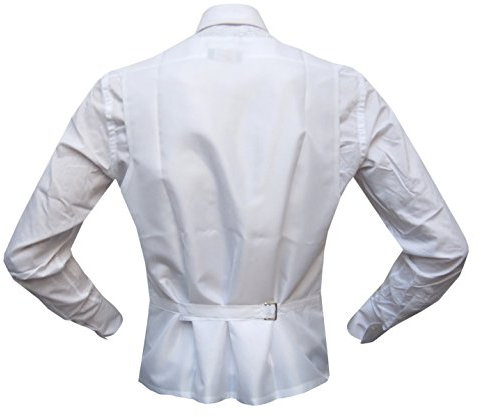 MMUGA Hochzeit westen Set mit Plastron Weiß 62