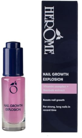 Herome Nagelwachstumserum Explosion (Nail Growth Explosion) - fördert die Mikrozirkulation, ist reich an Silizum, verbessert den Zustand der Nägel, sodass die Nägel schneller wachsen.- 7ml.