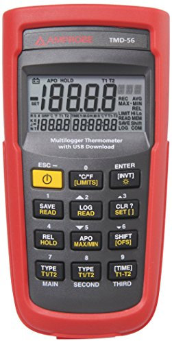 Beha-Amprobe TMD-56 Digitales Thermometer; 2 probes (K/J), mit USB