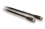 Philips RG6 Dual Shield Coaxial Cable, 6 ft. Ideal for TV Antenna DVR VCR Satellite Cable, F-Type Connectors, 3Ghz Digital, Black, SWV2152H/37