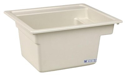 Mustee 25BT Vector Multi Task Sink, 22-Inch x 25-Inch, Biscuit