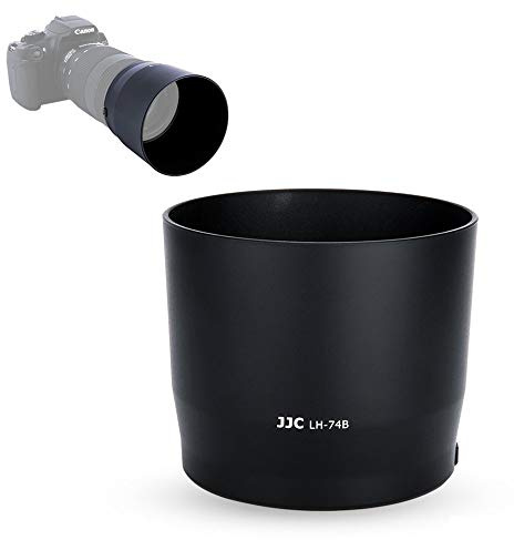 JJC Dedicated Lens Hood Shade Protector for Canon RF 100-400mm F5.6-8 is USM & EF 70-300mm f/4-5.6 is II USM Replaces Canon ET-74B Lens Hood Reversible/Bayonet/with Button to Lock or Release