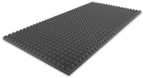Mousse pyramidale type 100 x 50 x 3 cm Tapis d'isolation acoustique pour une isolation acoustique efficace