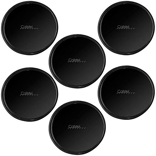 Callstel Klebepads: 6er-Set 2in1-Gel-Pad & Wandhalterung mit Nano-Technologie, Ø 80 mm (Tablet Wandhalterung, Gelpads, Halterungen für Navi)
