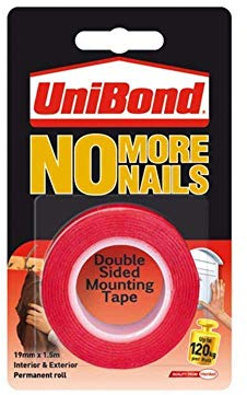 3X No More Nails Ultra Strong Roll Permanent 19mm x 1.5m [Pack of 1]