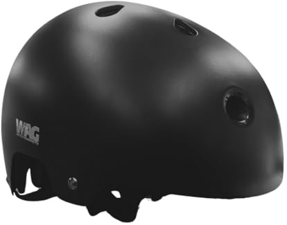 CASCO PARA ADULTO ANTIURTO REGOLABILE IDEALE PER TUTTE LE FORME DI ATTIVITA’ IN BICICLETTA BMX MTB PATTINI E MONOPATTINI NERO (M)