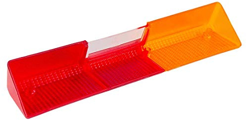 Ersatzglas | links | 62 x 305 mm | passend zu Fiat, Hürlimann, Lamborghini, Landini, MF & Same | Trecker | Traktor | Schlepper | für Rückleuchte | für Rücklicht | Ersatzteil