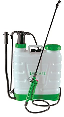 Pompa a zaino, spalla a pressione con irroratore, 4 diversi ugelli, giardino Golisa 12 Lt