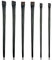6 Pcs Eyeliner Brush Set Angled Eyebrow Brush Flat Eyelash Brush Makeup Tools for Eyelashes Eyebrows Eyeshadow Cosmetics
