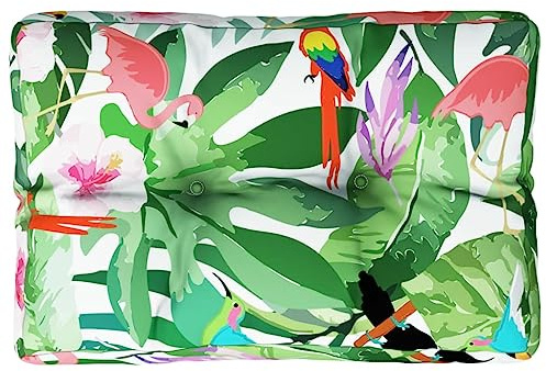 vidaXL Palettenkissen, Kissen für Gartenmöbel Hocker Sofa, Wasserabweisendes Sofakissen, Sitzkissen Palettenpolster, Mehrfarbig Stoff