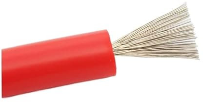 Silicone high-voltage cable 18 20 17 9 11 13 16AWG tinned copper core 5 10 15 20KV high temperature resistance car ignition wire (Size : 15KV 1 meter price, Color : 11 AWG)