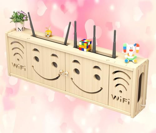 Esconder Router WiFi Estante Caja Ocultar Router Caja para Guardar El Router Caja de Router Pared,A-71x24cm