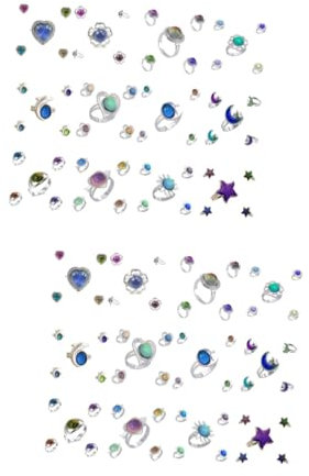 CALLARON Der Herr Der Ringe Schmuck Stk Für Studenten Mondringe Damenringe Farbwechselring Klassischer Stimmungsring Mädchen Fingerstimmungsring Gefühlsring Offener Fingerring Spaltring