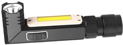 UKCOCO Linterna De Luz Dura Plegable Linterna Eléctrica Con Carga Usb Luz De Trabajo De Doble Uso Para Exteriores Pequeña y Práctica Para Camping