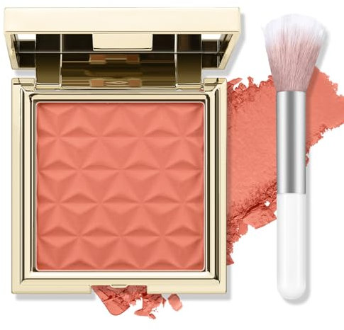 Boobeen Palette Blush in Polvere Opaco per Trucco Guance, Compatto Leggero e Altamente Pigmentato per Viso, Look Arrossato Naturale Costruibile