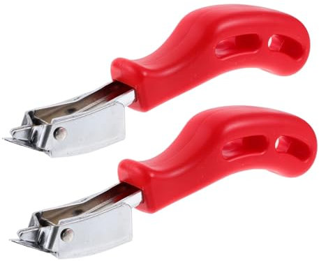 Lurrose 2stücke Teiliges Ergonomischer Handtacker-entferner Metall Tack Klammerzieher Hebelfunktion Für Möbel Und Heimgebrauch Komfortabler Rutschfester Griff