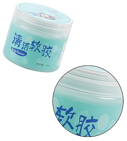 jojofuny Gel Nettoyant Clavier Anti-poussière Multifonction pour Ordinateur, Argile Nettoyante Réutilisable, Bleu Ciel, Nettoyage Maison et Bureau, Usage, Léger et Portable