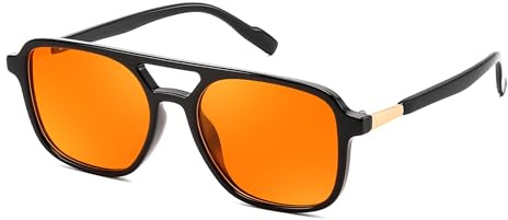 FEISEDY Retro 70er Sonnenbrille Polarisiert Damen Herren B4174 | Vintage Trendy Brille, UV400 Schutz