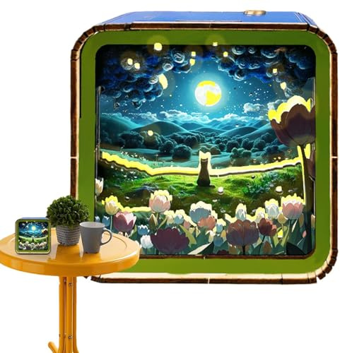 Bedroom Puzzle Light Lamp, Led Landscape Puzzle Light, Study Puzzle Light Lamp, Landscape Night Light, Bedroom Night Light Decor, Led Dimmable Puzzle Lamp, Home Bedroom Puzzle Light