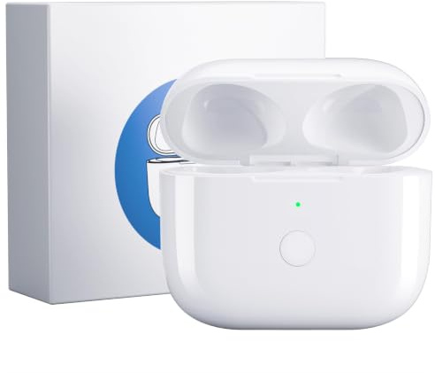 Uluck Kabelloses Ladecase Kompatibel mit AirPods Pro 1 und AirPods Pro 2,Wireless Charging Case Original Ersatz Replacement,Bluetooth Pairing Sync Button