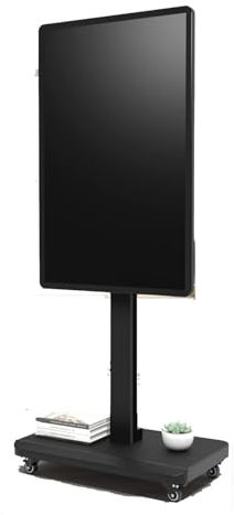 SQMGFA Soporte de Suelo para TV LCD - Soporte de TV móvil con Ruedas, para televisores de Pantalla de 32 a 65 Pulgadas Soporte de TV portátil, Soporte de TV con rotación Horizontal y Ver