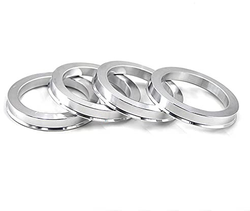 WANGSHAOWEI Zentrierringe 4 Stück Auto-Radbohrungs-Mittelkragen-Nabenzentrierringe Radnabenringe 57,1 60,1-54,1 65,1-63,3 67,1-66,1 73,1-56,1 75,1-72,6 Radnaben Zentrierringe(66.6-57.1)