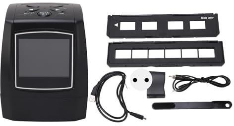 Scanner di pellicola GearWell, digitalizzatore a diapositiva da 5 MP con schermo da 2,36 pollici e convertitore negativo da 35 mm, scanner di pellicola digitale per conversione a