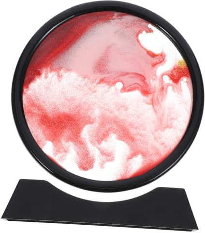 BESPORTBLE Art De Sable Mouvement Paysage De Sable Fluide Rond Décoration Intérieur Pour Maison Et Bureau