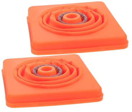 IMIKEYA Lot De 2 Cônes De Signalisation Rétractables Réfléchissants Sécurité Routière 30 Cm Pliables Orange Cônes De Sécurité pour Parkings Et Circulation