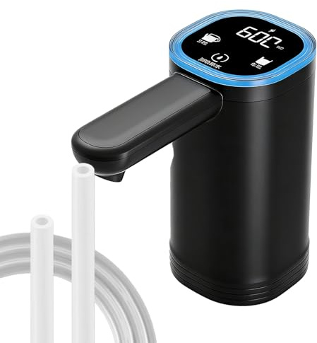 Distributore di acqua elettrico automatico con touch screen per casa, dispenser di acqua per la casa, per cucina, campeggio, pic-nic, esterno, tenda da tavolo, ufficio, camera da